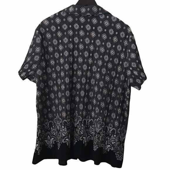 NWOT - Apt. 9 Accordion Pleated Short Sleeve Buttoned Down Blouse - Picture 3 of 13